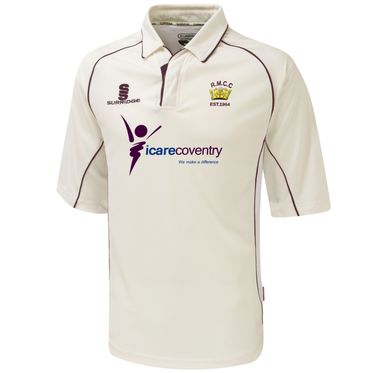 RM CC - Premier 3/4 Sleeve Maroon Trim Shirt