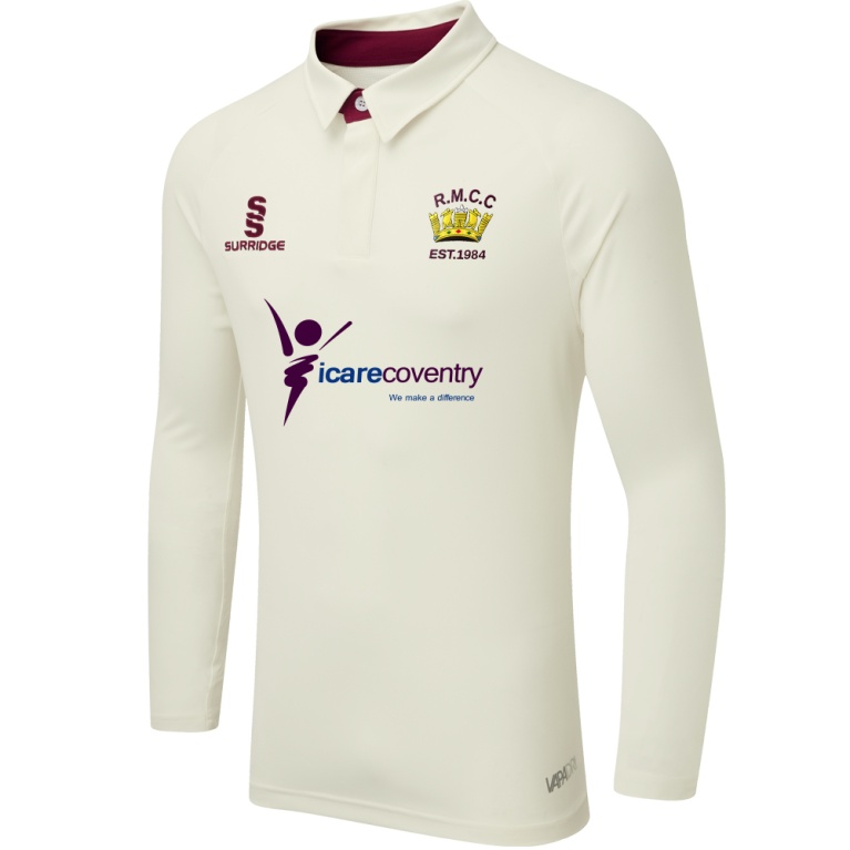 RM CC - Ergo Long Sleeve Maroon Trim Shirt