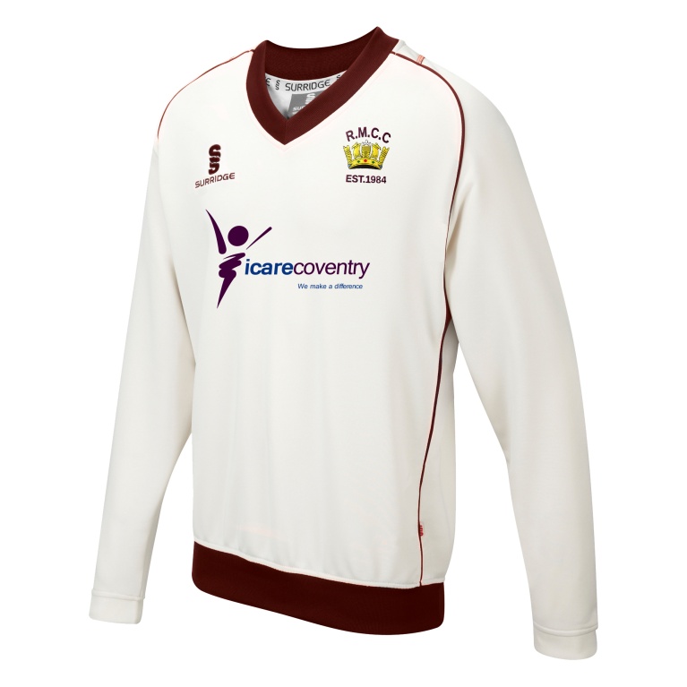 RM CC - Long Sleeve Sweater Maroon Trim