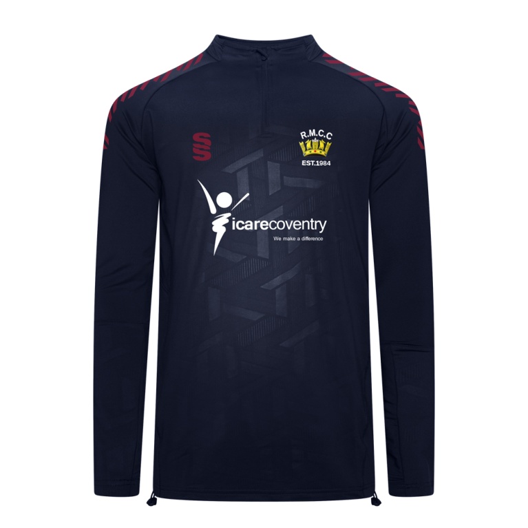 rm cc Impact 1/4 Zip Performance Top : Navy